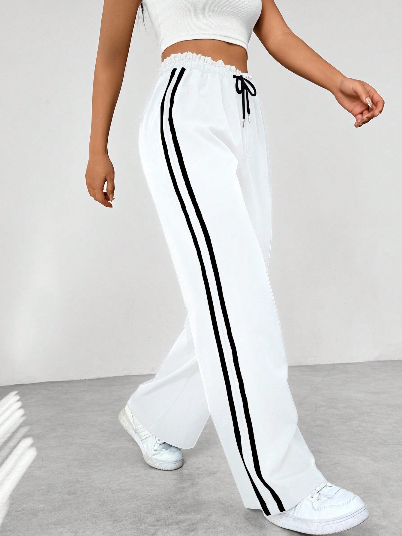 Trendy Sportliche Weite Hose
