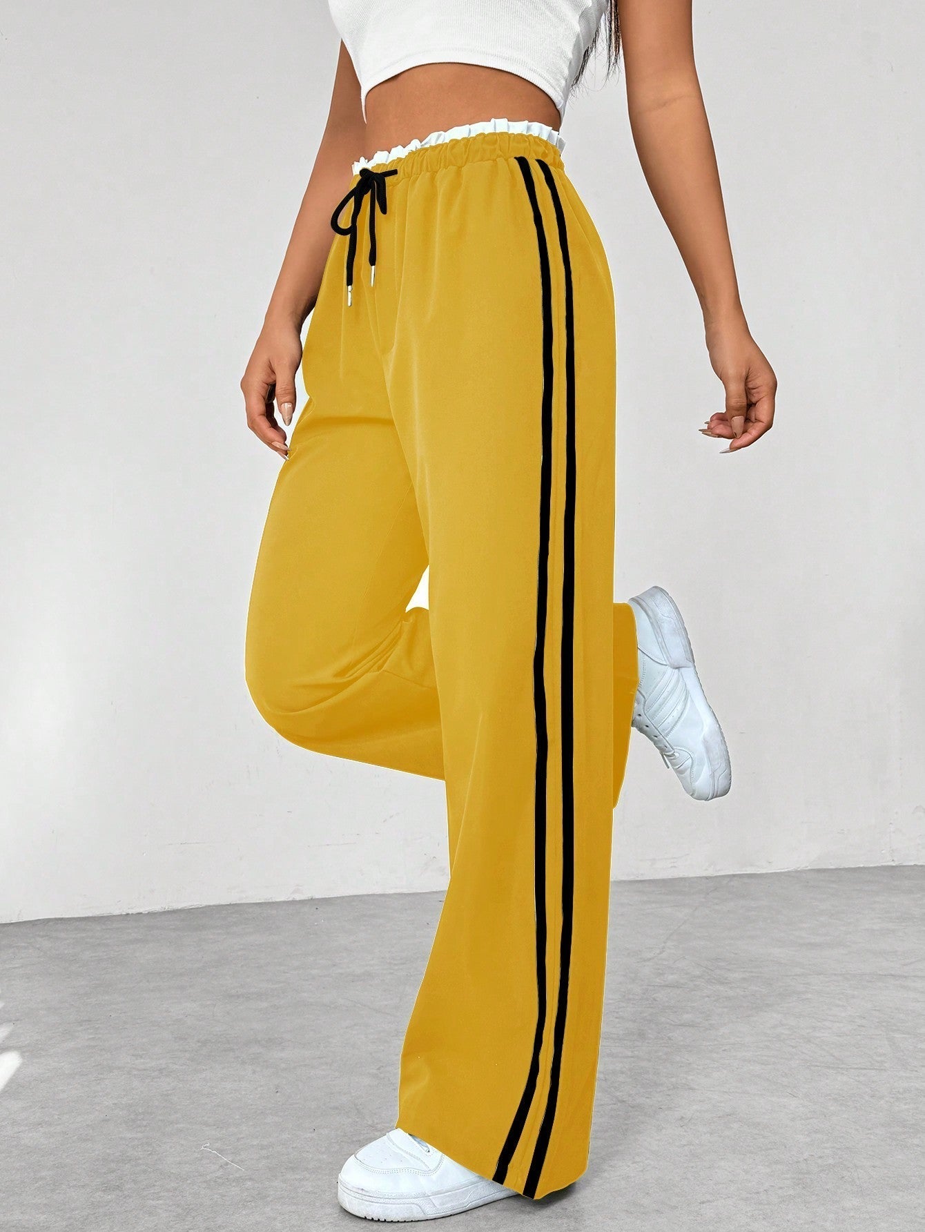 Trendy Sportliche Weite Hose