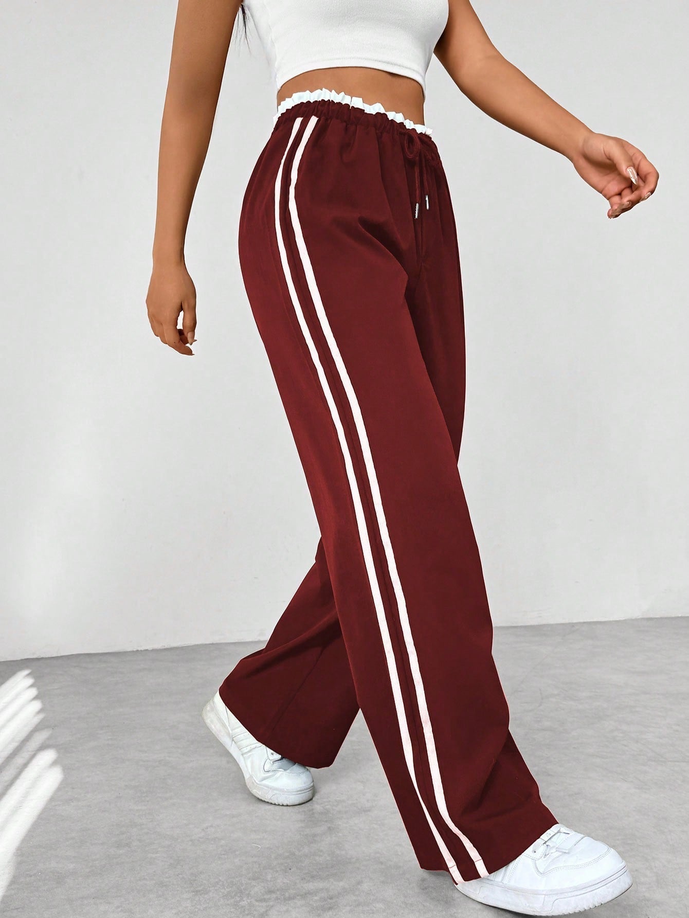 Trendy Sportliche Weite Hose