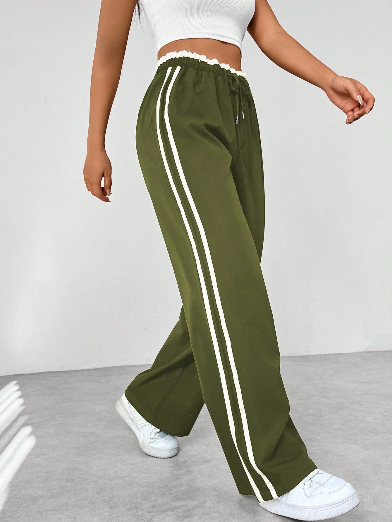 Trendy Sportliche Weite Hose