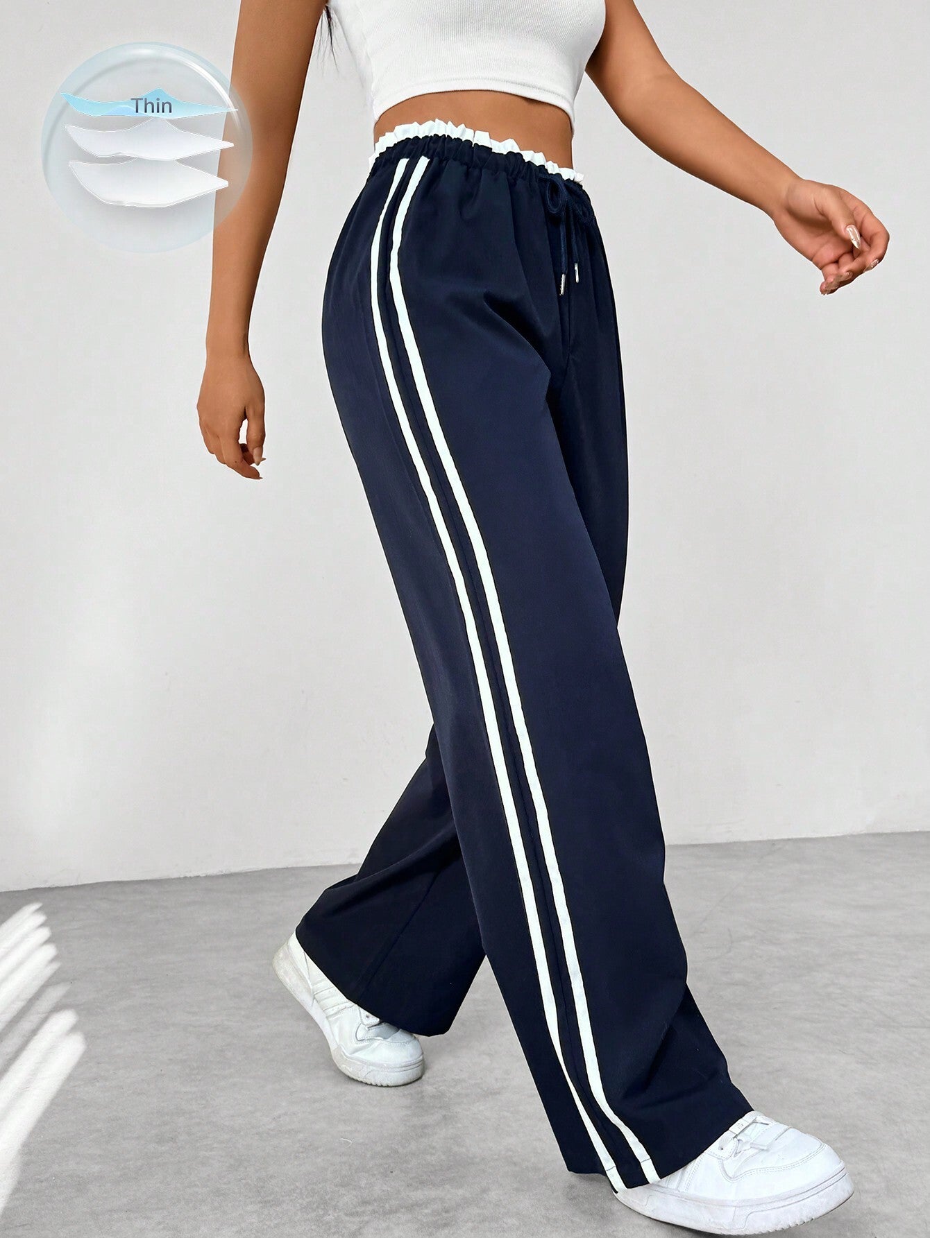 Trendy Sportliche Weite Hose