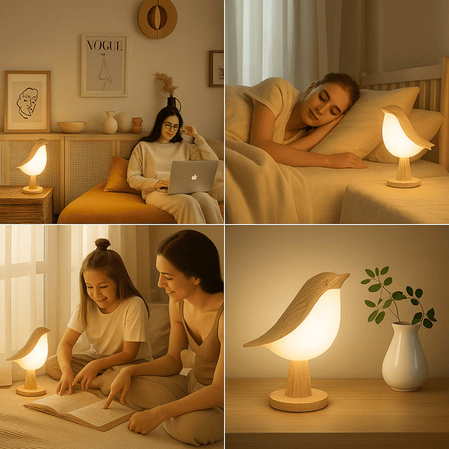 LumiNest Sanfte Nachtlampe | Eine charmante Lampe, die deinen Raum beruhigt und verschönert