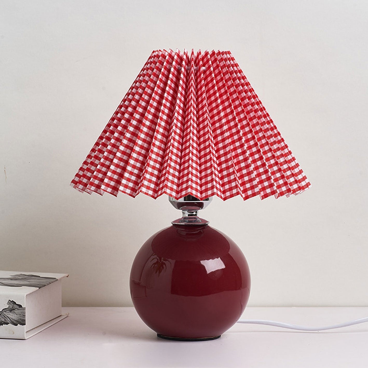 Nordic Ceramic Pleated Table Light | 1-Lampe