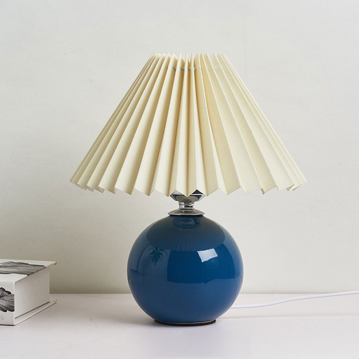 Nordic Ceramic Pleated Table Light | 1-Lampe