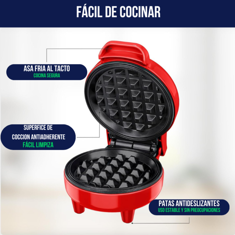 EasyBake Waffel | Mini Multifunktionale Elektrische Waffelmaschine