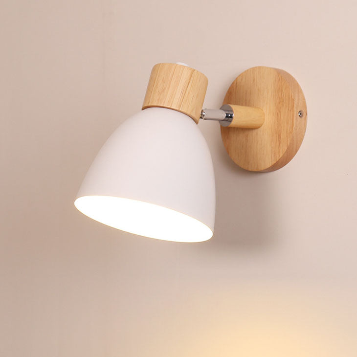 Moderner Minimalistischer Holzkonus LED Wandleuchte | 1-Lampe
