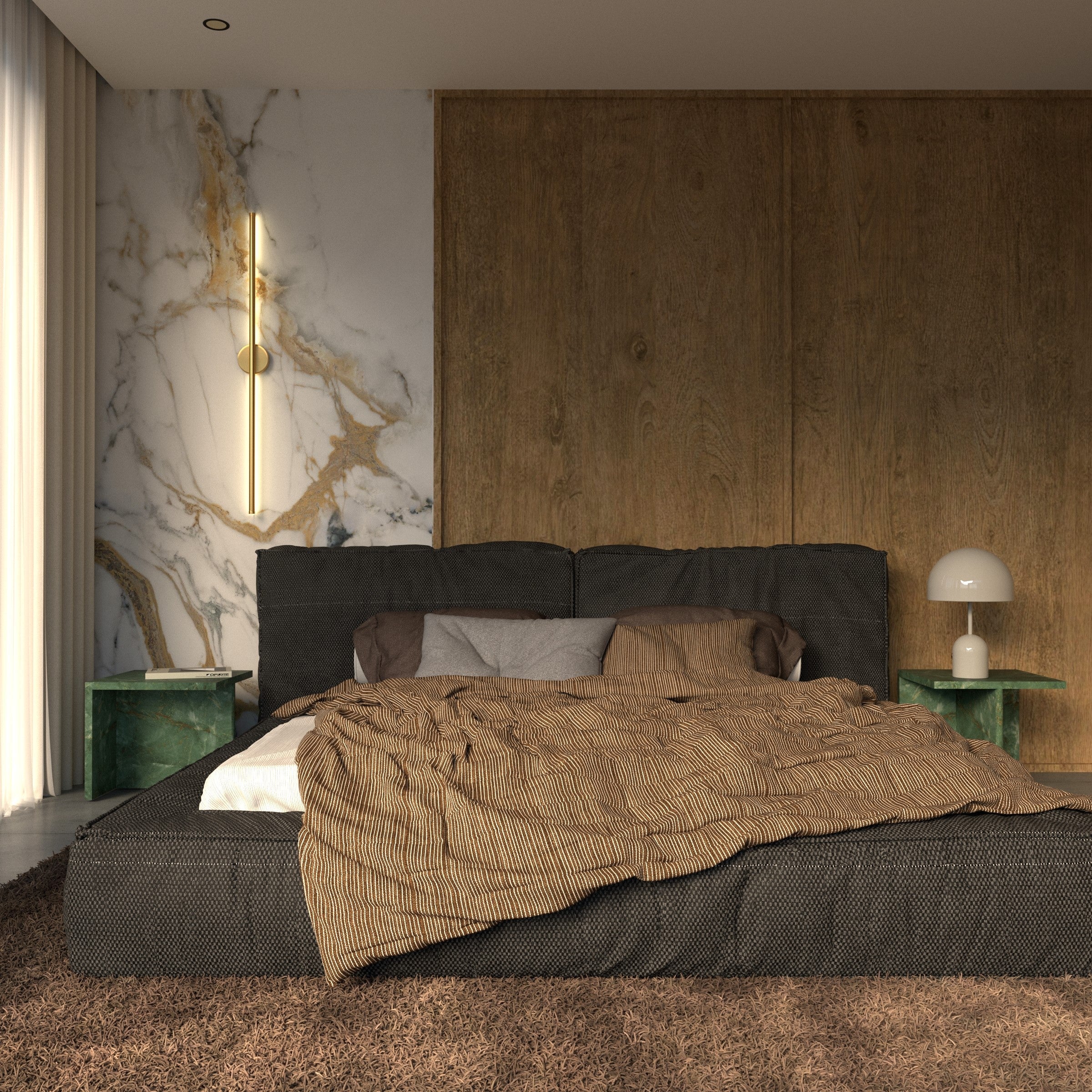 Moderne Runde Wandleuchte