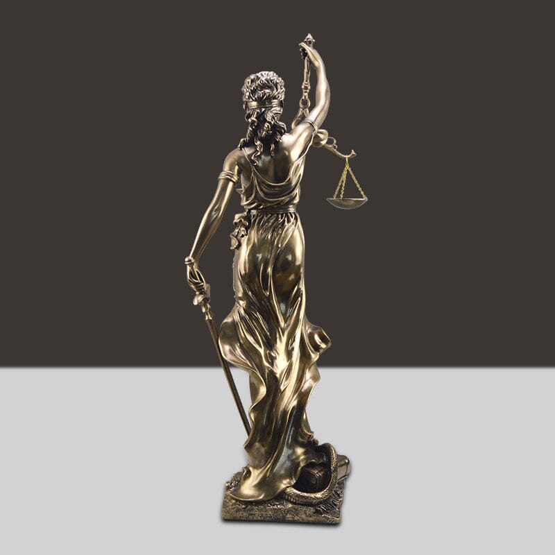 Dekorationsstatue der Göttin der Gerechtigkeit