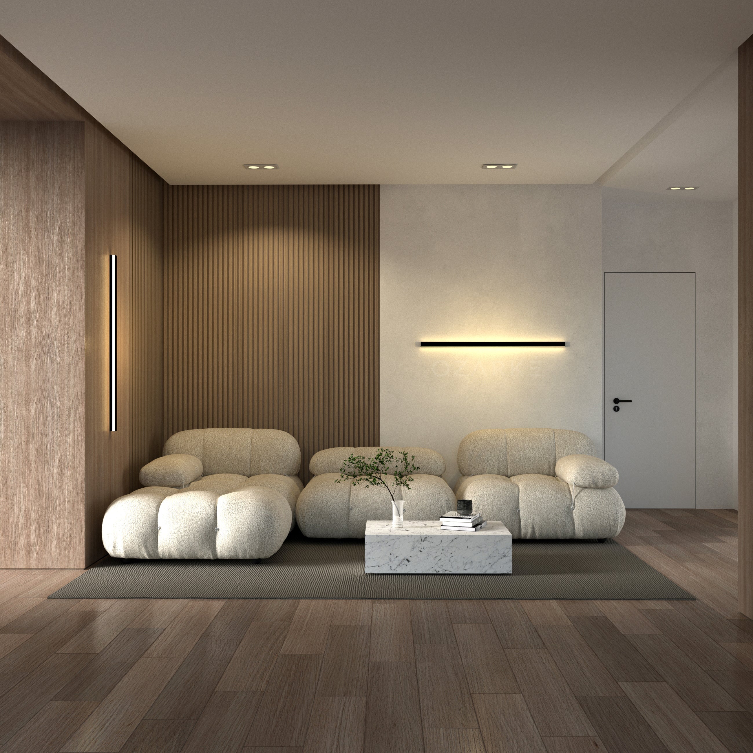 Lineare Minimalistische Wandleuchte