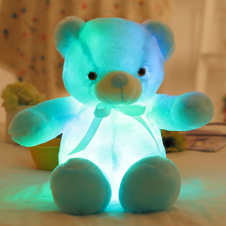 GlowBear | Bunter LED Licht Teddybaer Plüsch Spielzeug Weihnachtsangebot
