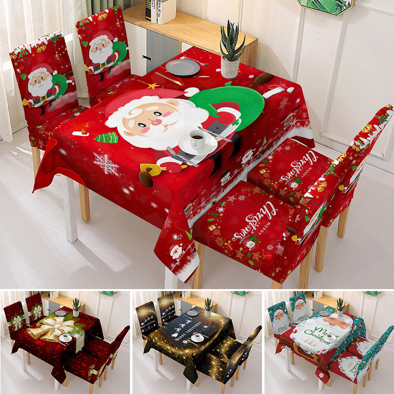 JoyTable Weihnachtstischdecke – Festliche Tischdecke aus nachhaltigem Stoff für die Feiertage
