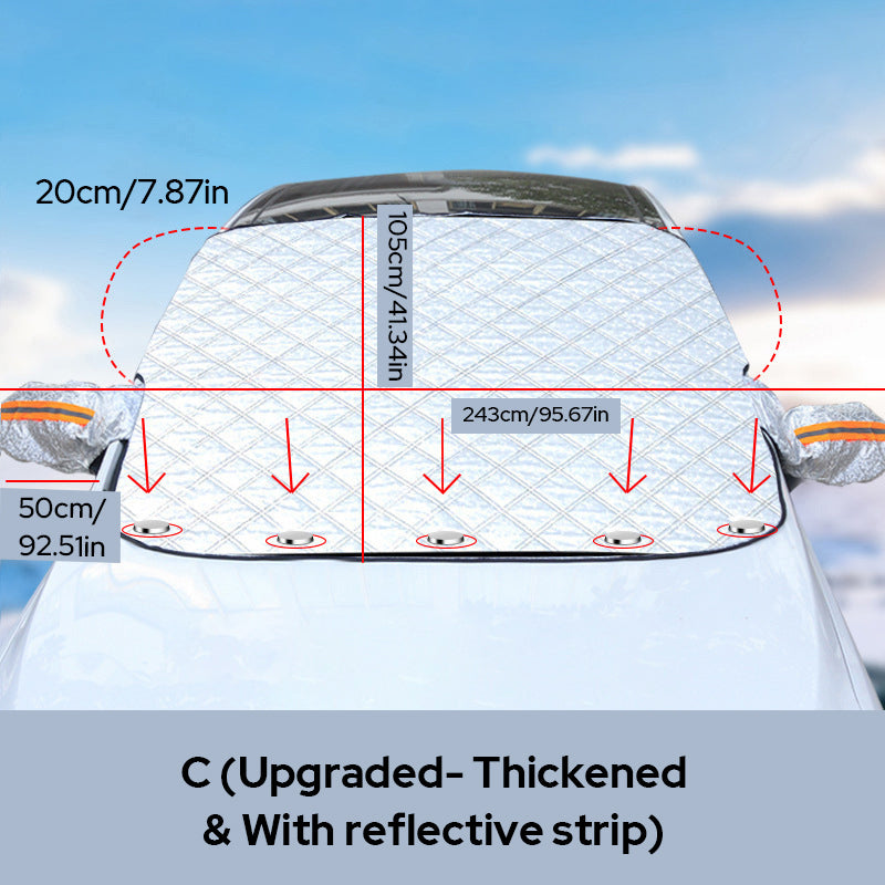 LuxGuard Windschutzscheiben-Schutz | Halten Sie Ihr Fahrzeug mit einer langlebigen und wetterbeständigen Abdeckung für optimale Sicherheit und Komfort geschützt.
