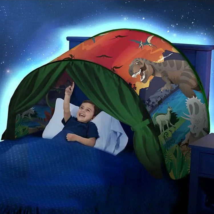 KidsDream - Kinderbettzelt - Schaffe Magische Träume Mit dem Fantasie Zelt - Einfache Montage