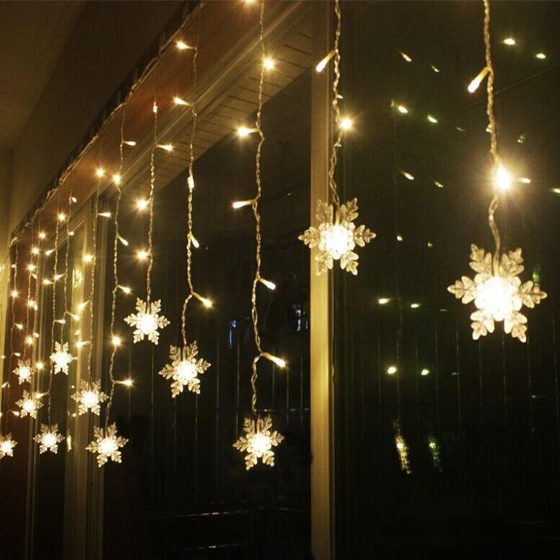 LED Weihnachtsvorhangbeleuchtung – Dekorative und Wiederverwendbare Festbeleuchtung
