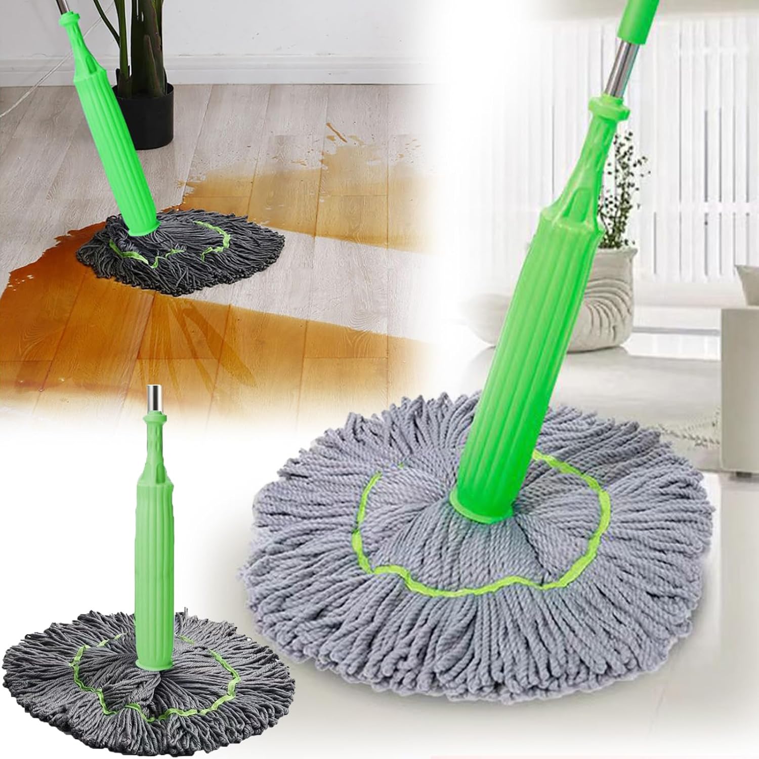 50% RABATT | DuoDry - 2 in 1 Dehydrierter Mopp [Letzter Tag Rabatt]
