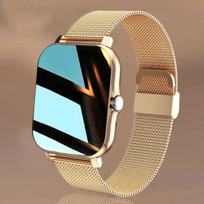 Goldene Uhr - Multifunktionale Digitale Smartwatch