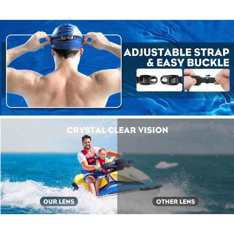 Weitwinkel Anti-Beschlag Schwimmbrille