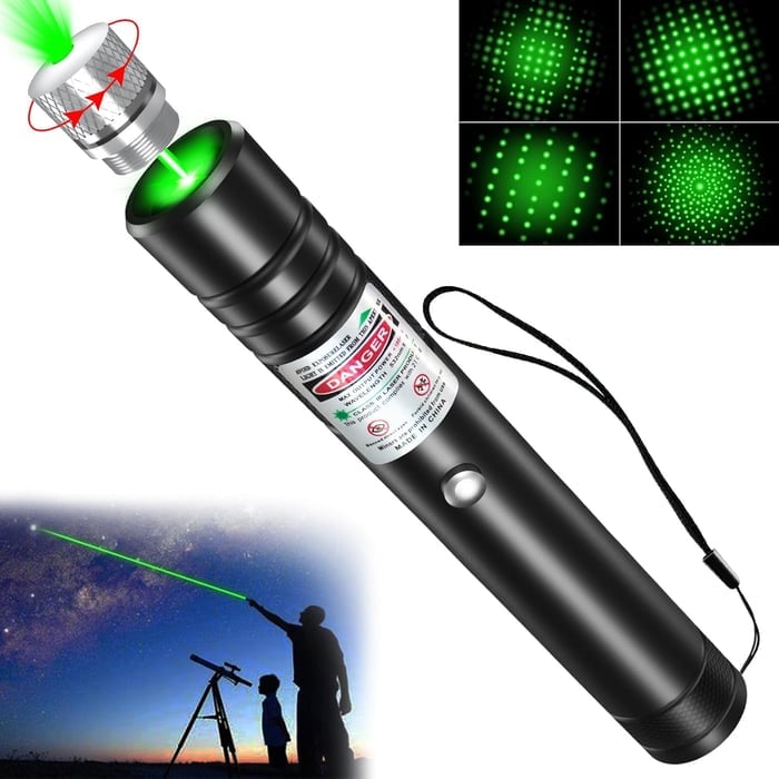 LuxeBeam Dual-Color Laserpointer | Präziser roter und grüner Laser für vielseitige Präsentationen