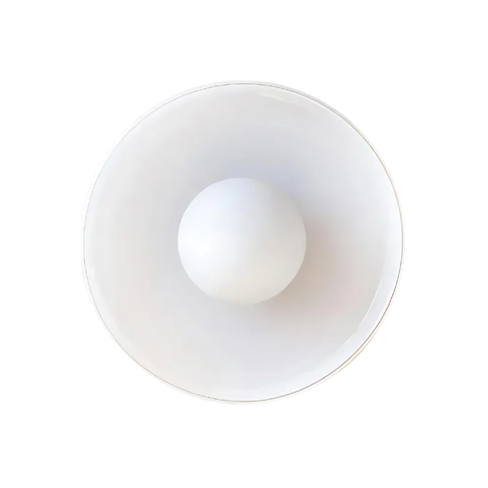 Nordic Glass Olive Disc Wand- & Deckenleuchte LED 1-Licht