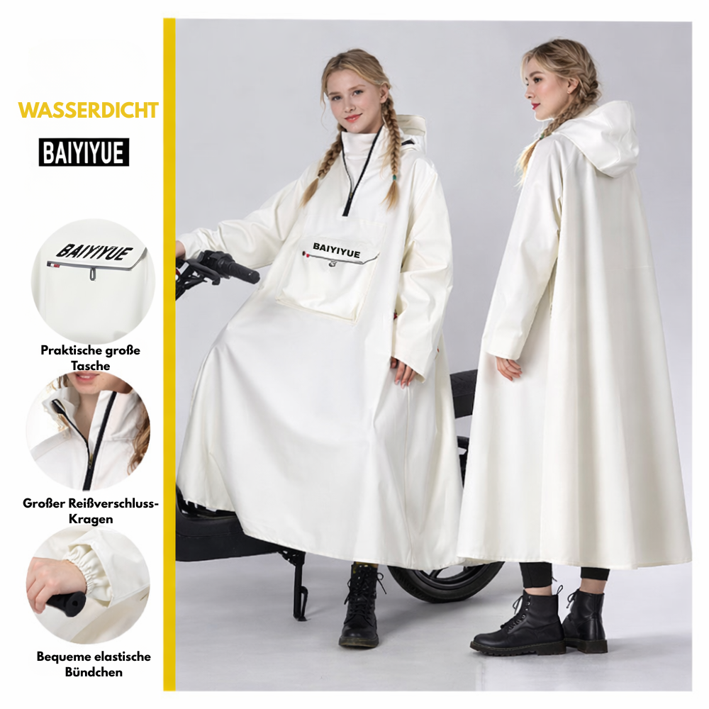 Wasserdichter Langer Regenmantel | 50% RABATT