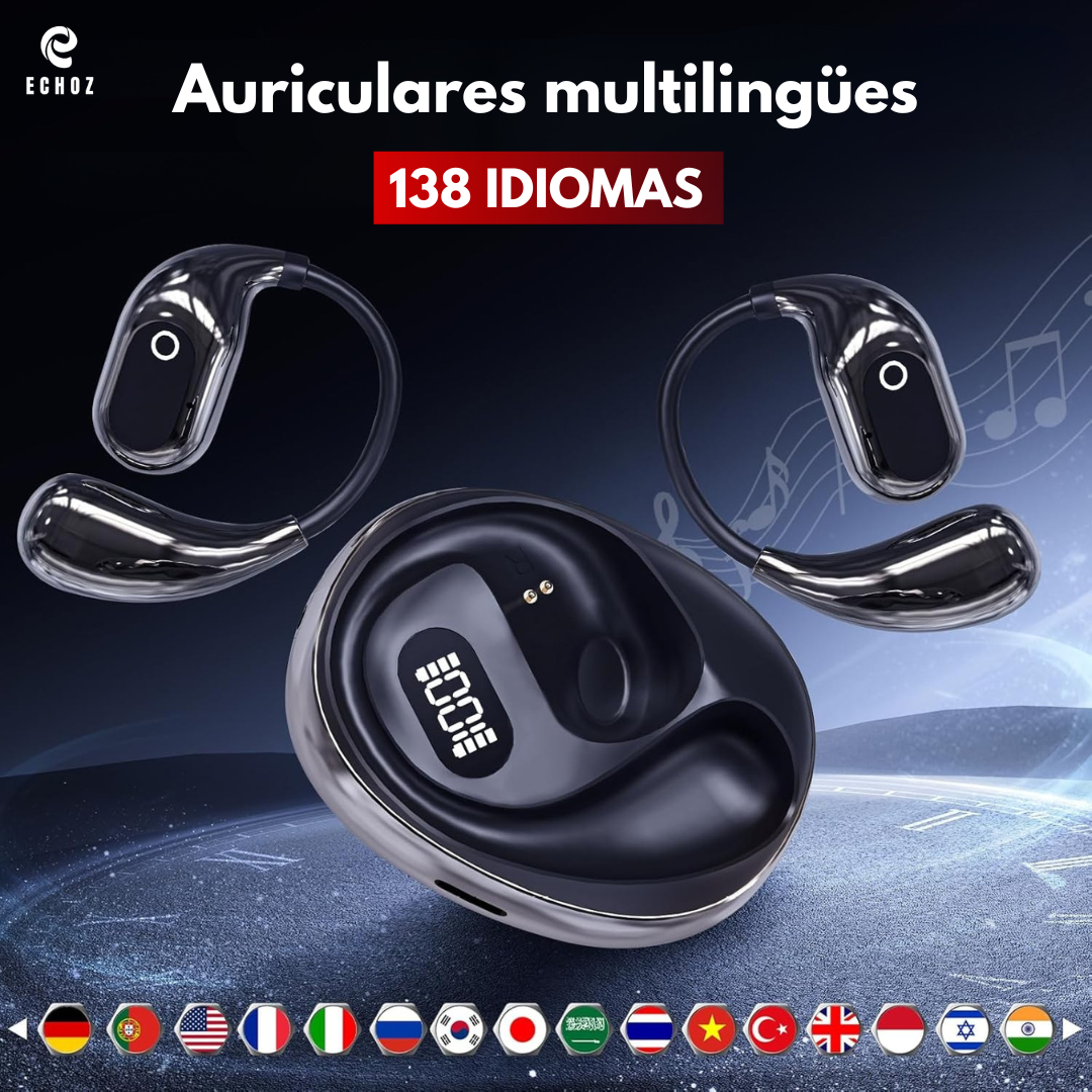 EchoLux Drahtlose Übersetzungs-Headsets | Sofortige Übersetzung und Premium-Klang für anspruchsvolle Reisende