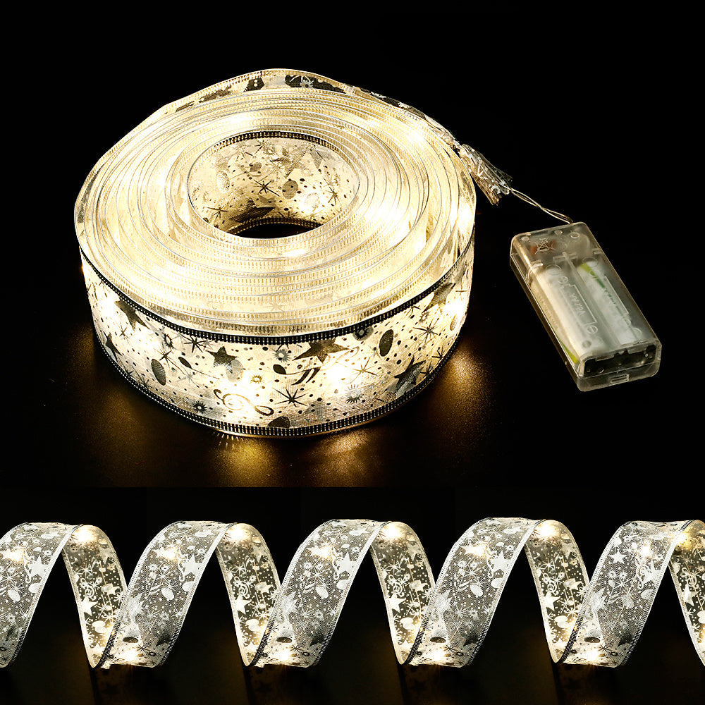 Dekoratives Band mit Bunter LED-Beleuchtung – 5cm Breites Stofflichtband