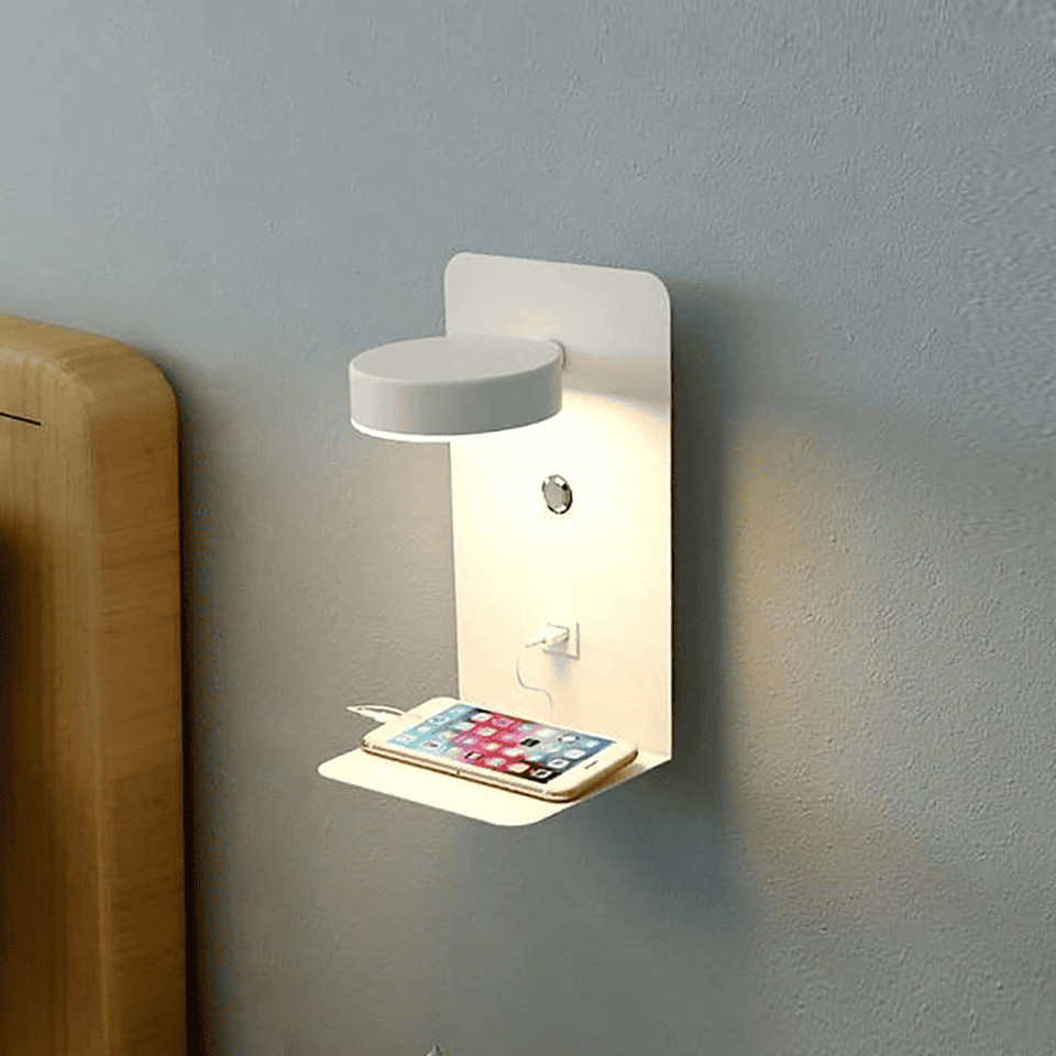 AuraLoom - Warmglühende Nachttischlampe für stilvollen Komfort