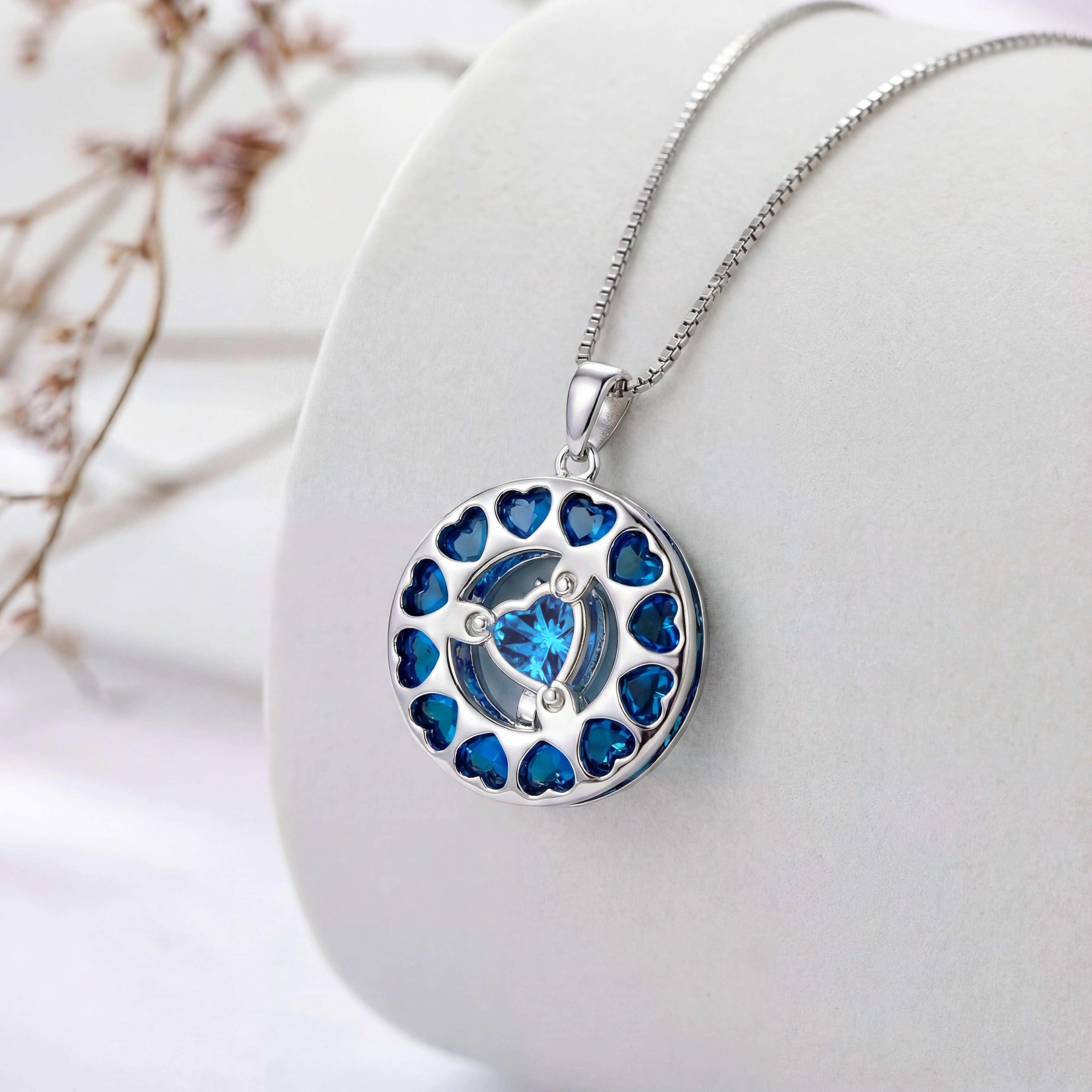 Lunara | Geburtsstein Kette Mondstern Design