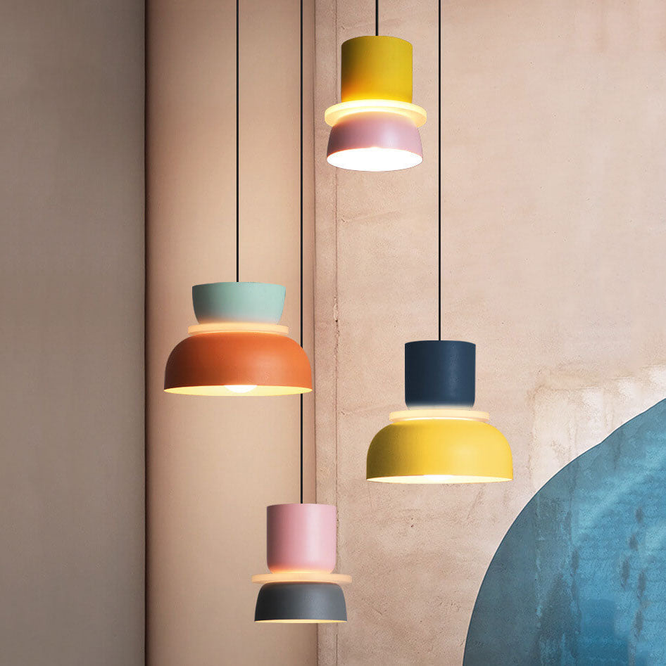 Frendorf | Macaron LED Pendelleuchte | Skandinavisches Farbdesign