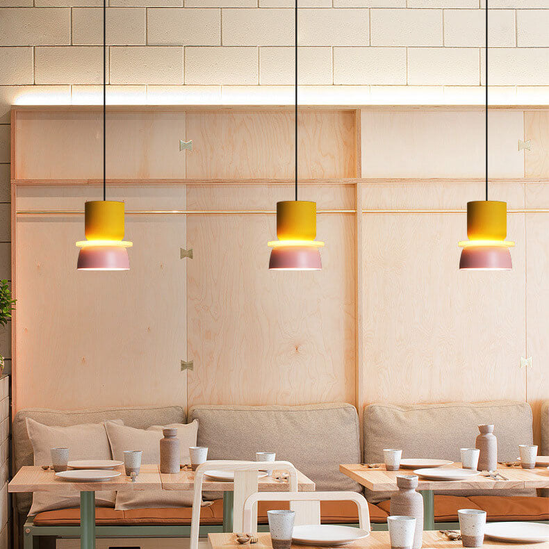 Nordic Bunte Macaron 1 Licht LED Pendelleuchte