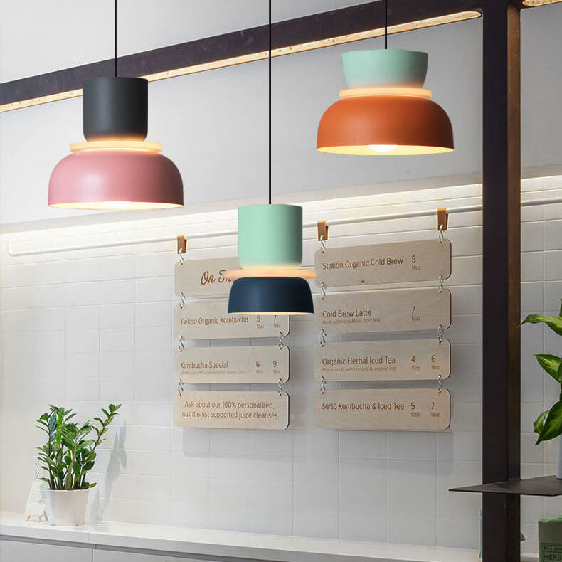 Nordic Zinklegierung Dual-Tone Kuppel Pendelleuchte LED 1-Licht