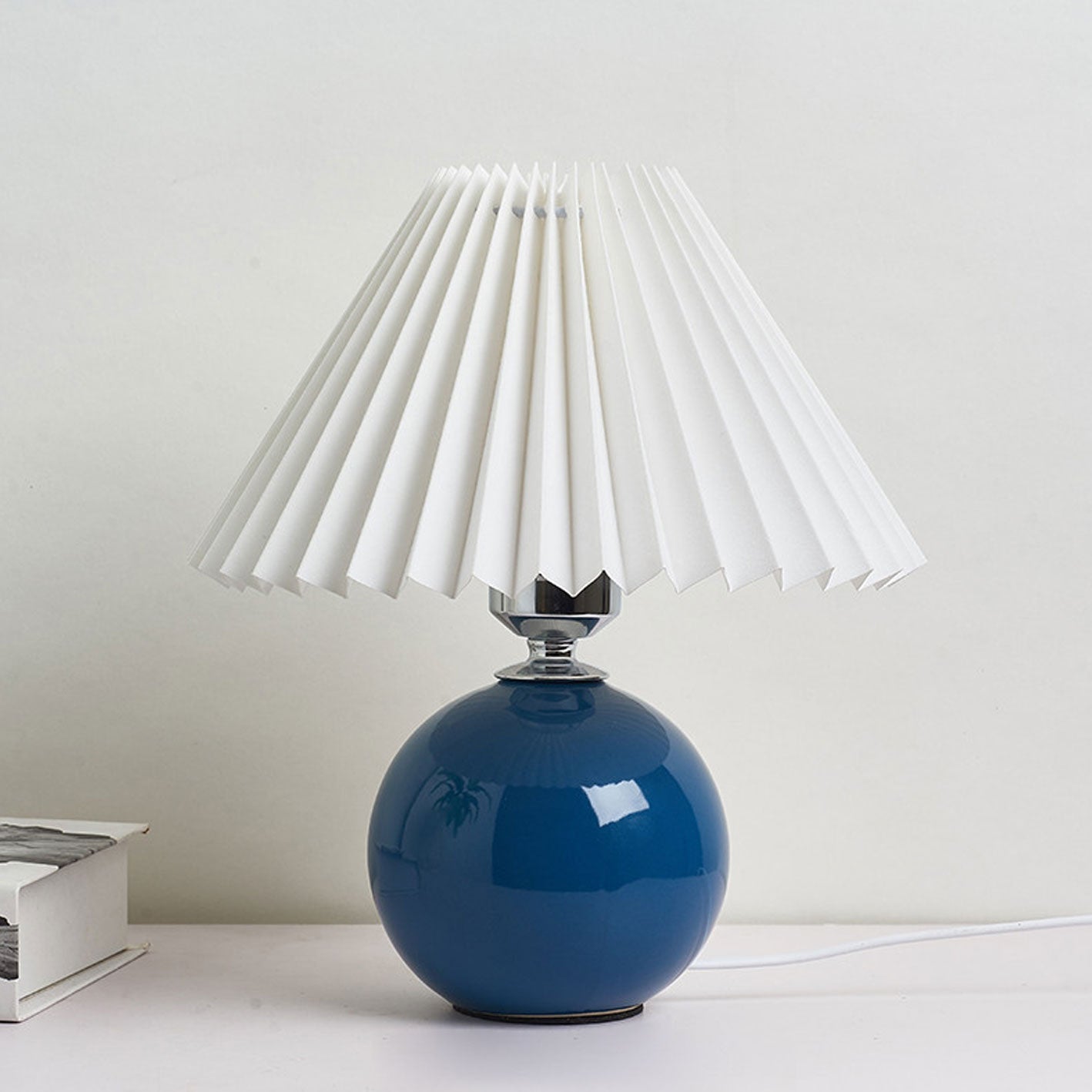 Nordic Ceramic Pleated Table Light | 1-Lampe