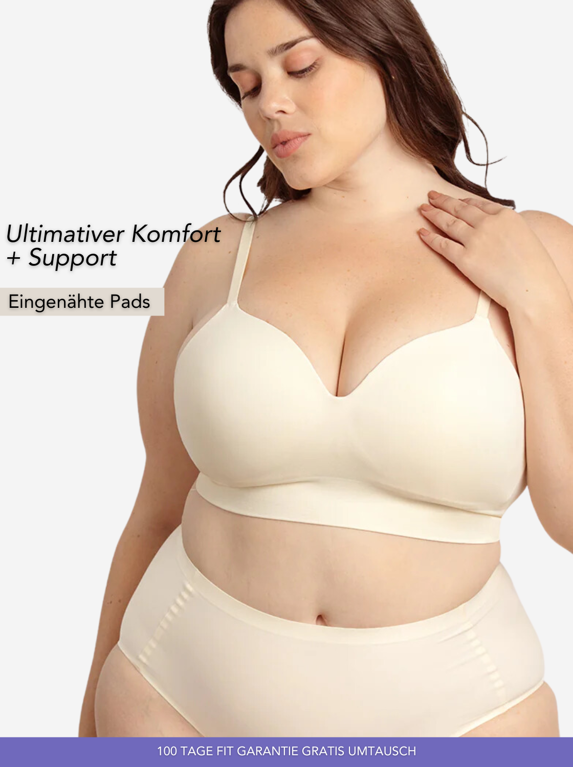 ElegancePlus Nahtloser Balconette-BH | Vollständig Bedeckender Komfort und Stil