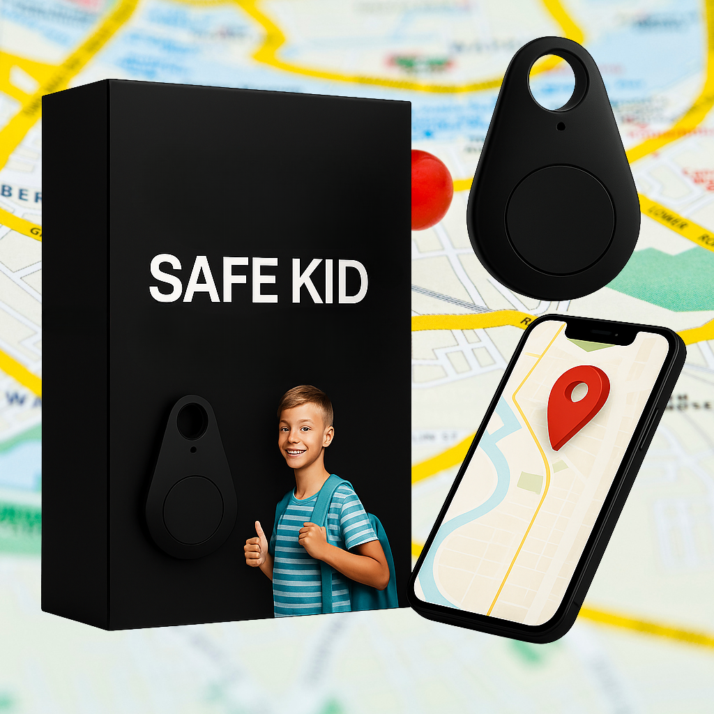 KidiSafe GPS-Standortgerät für Kinder mit Live-Standort und SOS wasserdicht