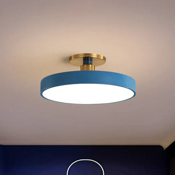 Runde Deckenleuchte im nordischen Stil, Acryl, LED, halbspiralige Deckenleuchte für das Schlafzimmer