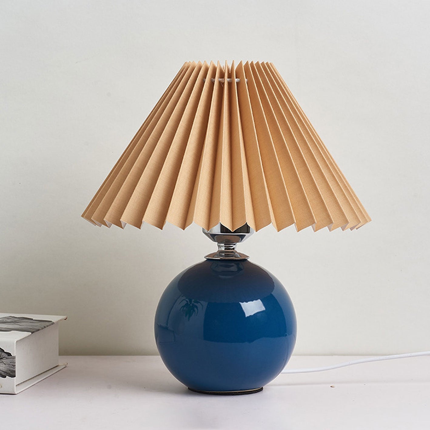 Nordic Ceramic Pleated Table Light | 1-Lampe