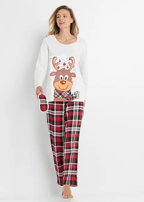 FeestKnit Passendes Weihnachts-Pyjama-Set – Weiche Baumwoll-Familienpyjamas für Gemütliche Feiertage