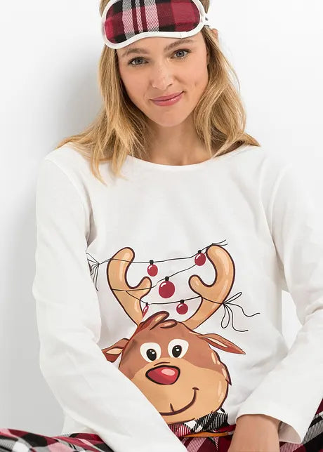 FeestKnit Passendes Weihnachts-Pyjama-Set – Weiche Baumwoll-Familienpyjamas für Gemütliche Feiertage