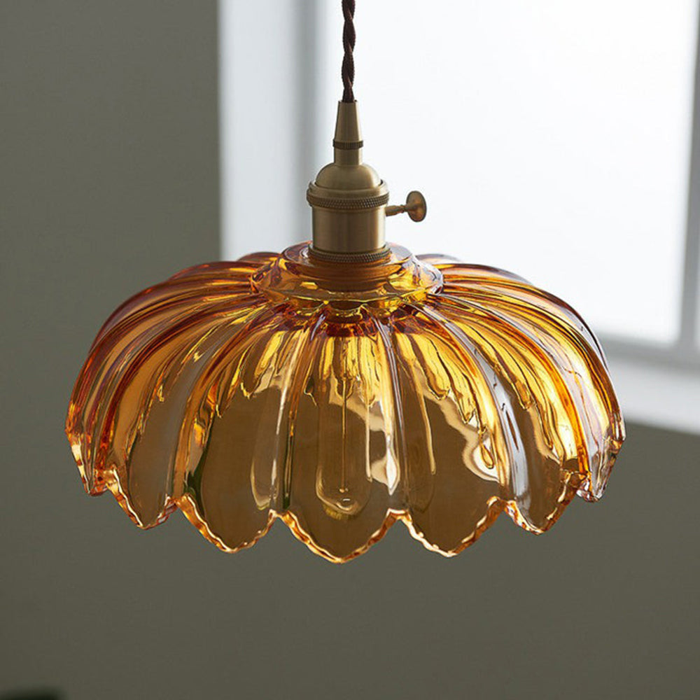 Vintage Blumen Pendelleuchte