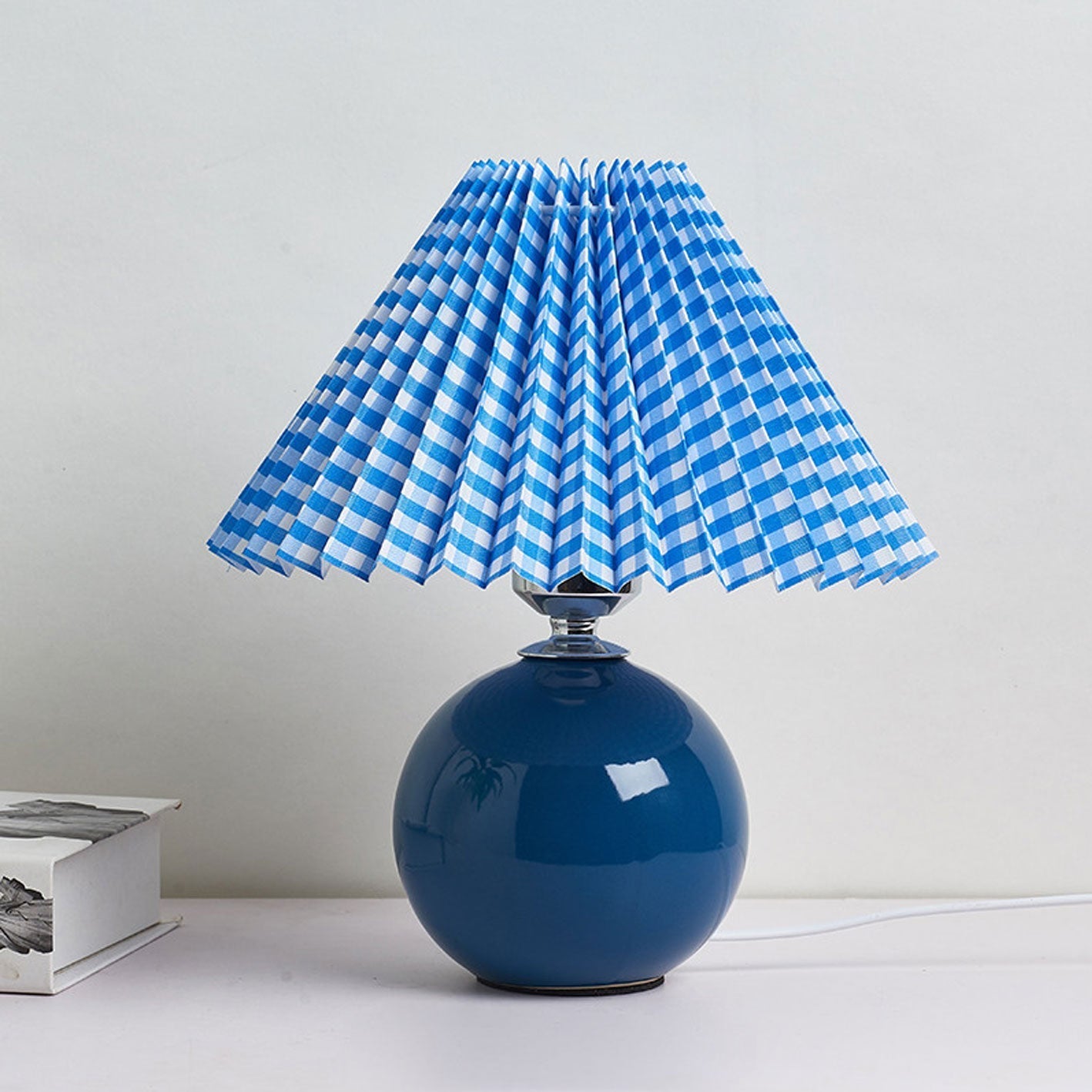 Nordic Ceramic Pleated Table Light | 1-Lampe