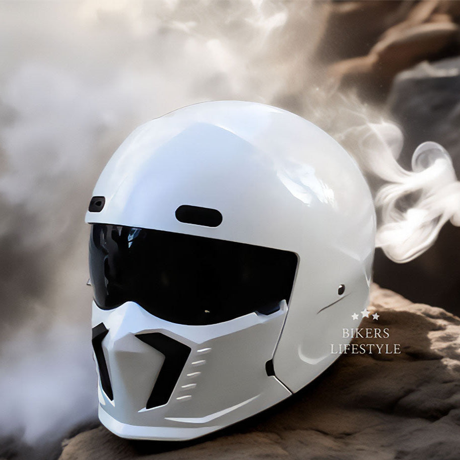 Retro Klassischer Motorradhelm DOT- und ECE-zugelassen Zeitloses Design
