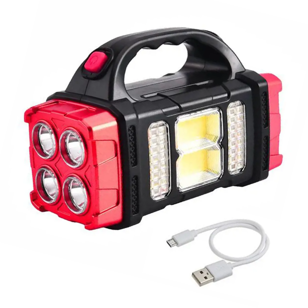 PowerBeam 4-in-1 Not Taschenlampe – Powerbank & Solarenergie für das Überleben im Freien
