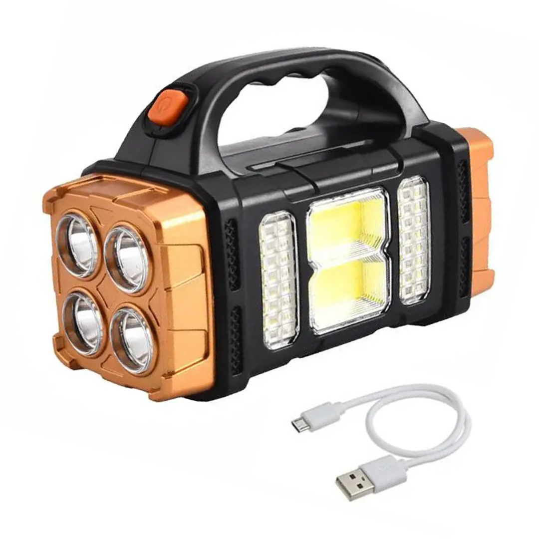 PowerBeam 4-in-1 Not Taschenlampe – Powerbank & Solarenergie für das Überleben im Freien