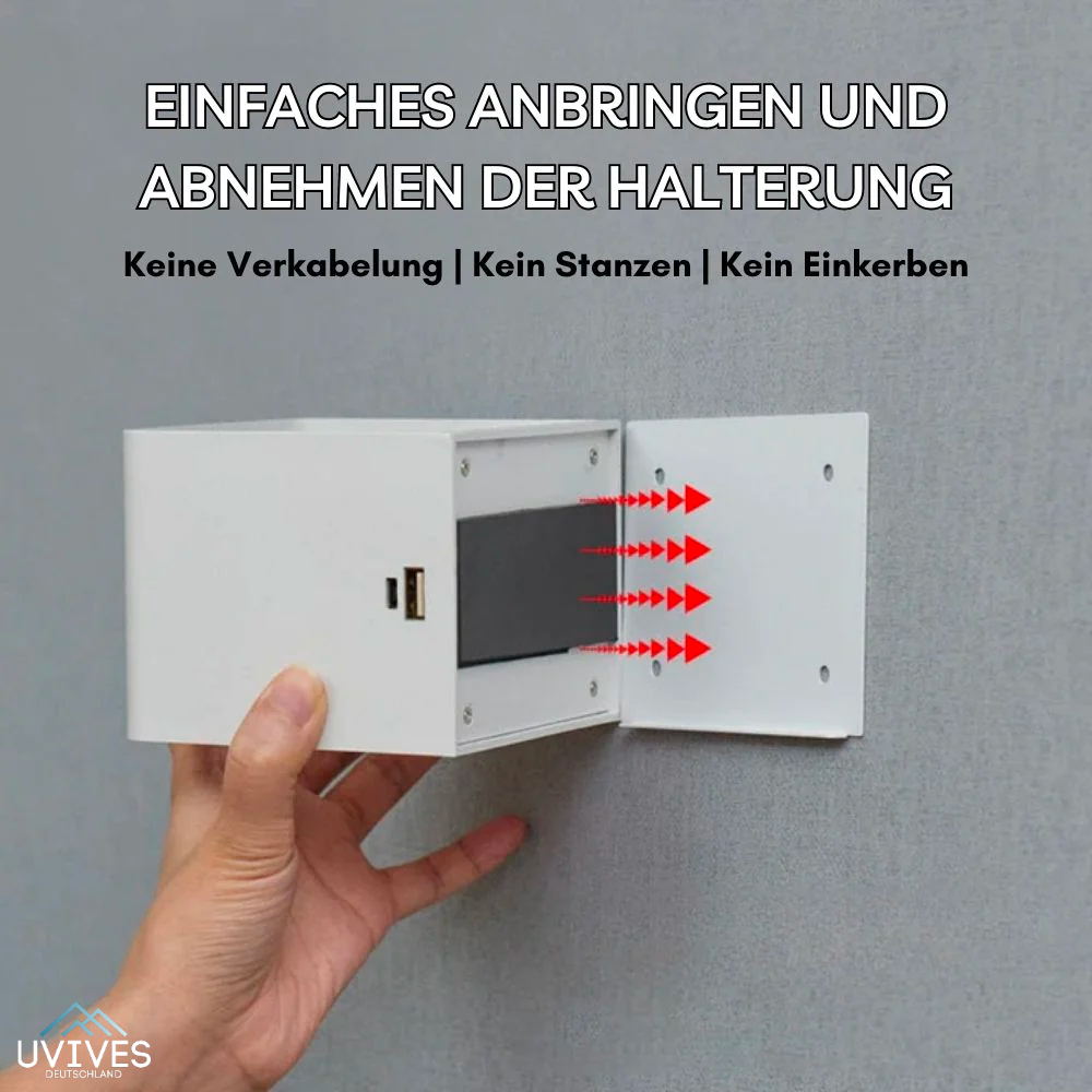 LuminaCube Kabellose Luxus Wandleuchte