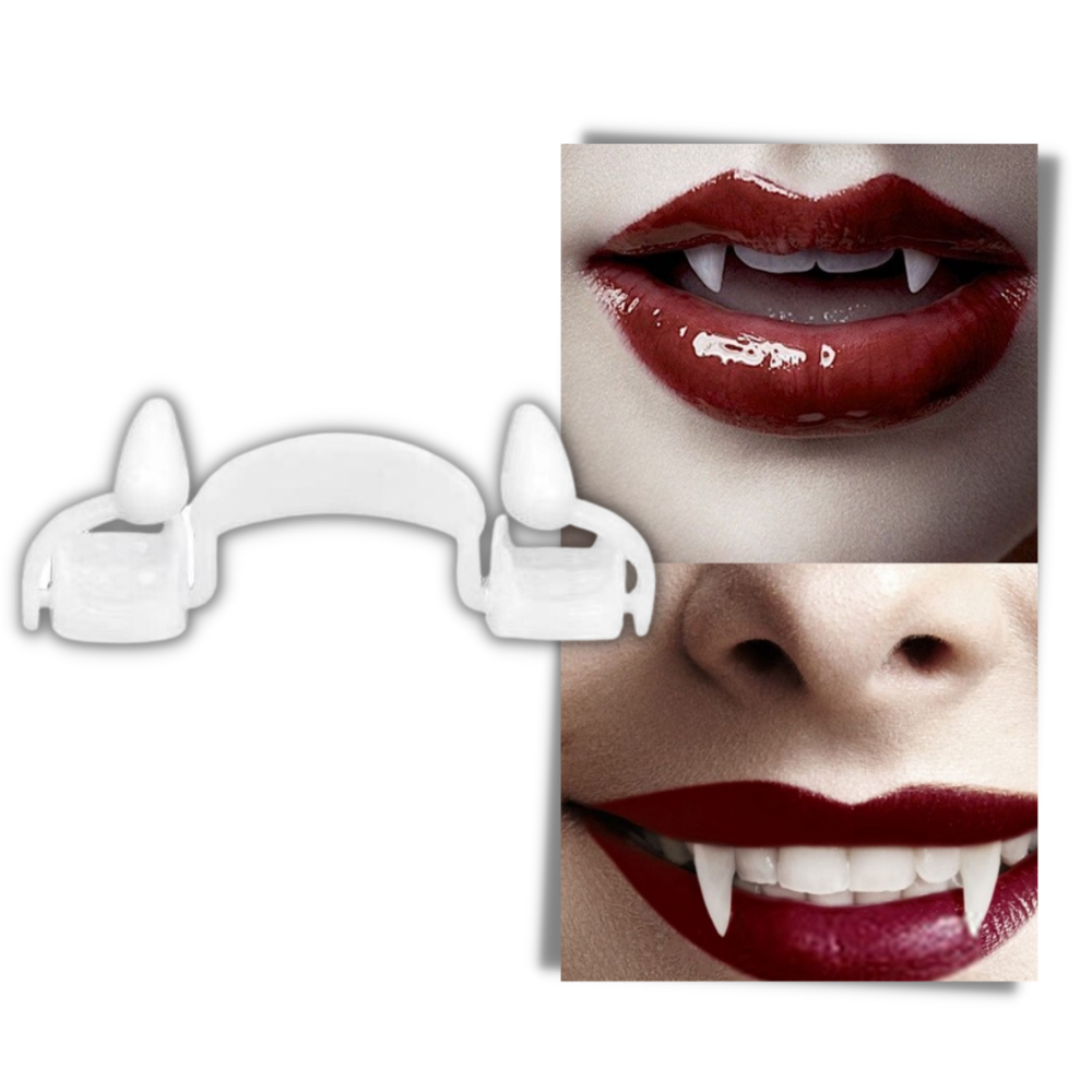 Einfahrbare Vampirzähne 2er-Pack