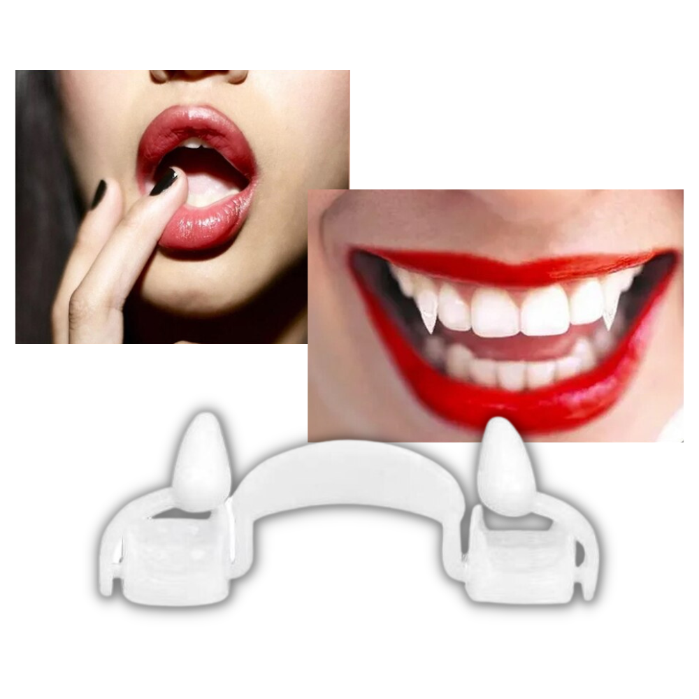 Einfahrbare Vampirzähne 2er-Pack