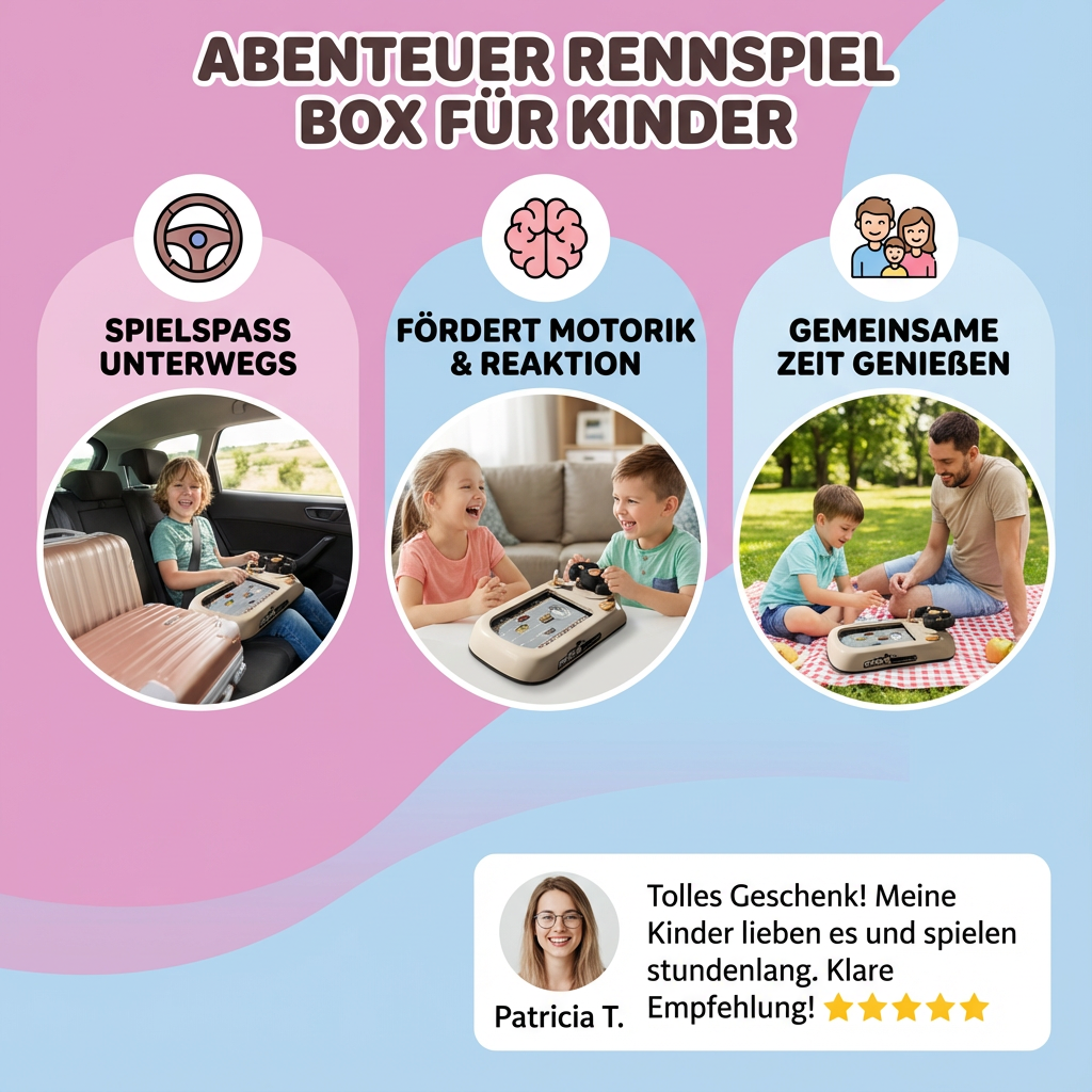 Abenteuerliches Rennspielset für Kinder