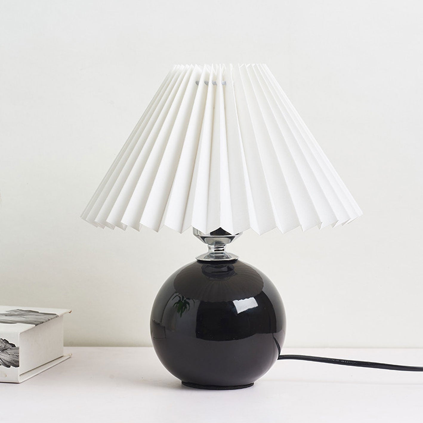 Nordic Ceramic Pleated Table Light | 1-Lampe