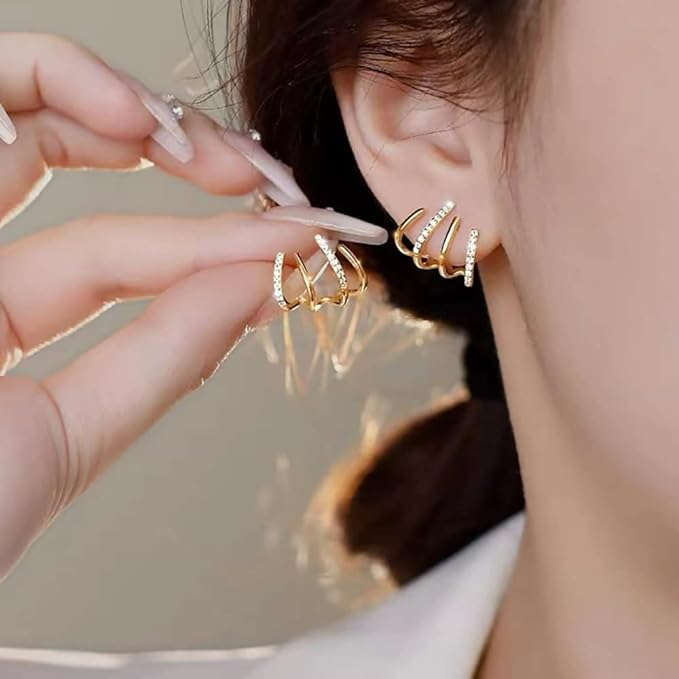 Ohrringe mit glänzender Oberfläche für Frauen | Ideal für besondere Anlässe