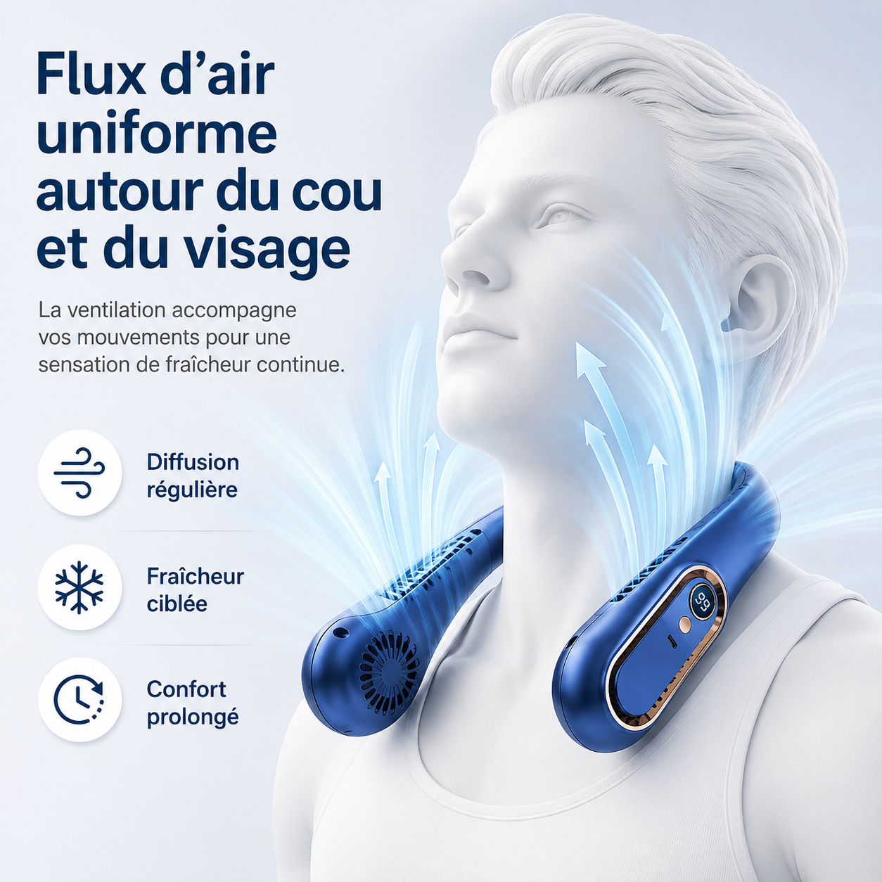 Nackenventilator - Leise & Tragbar
